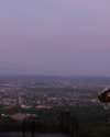 Sonnenuntergang im Bergpark